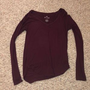 Long sleeve soft and sexy top